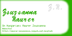zsuzsanna maurer business card